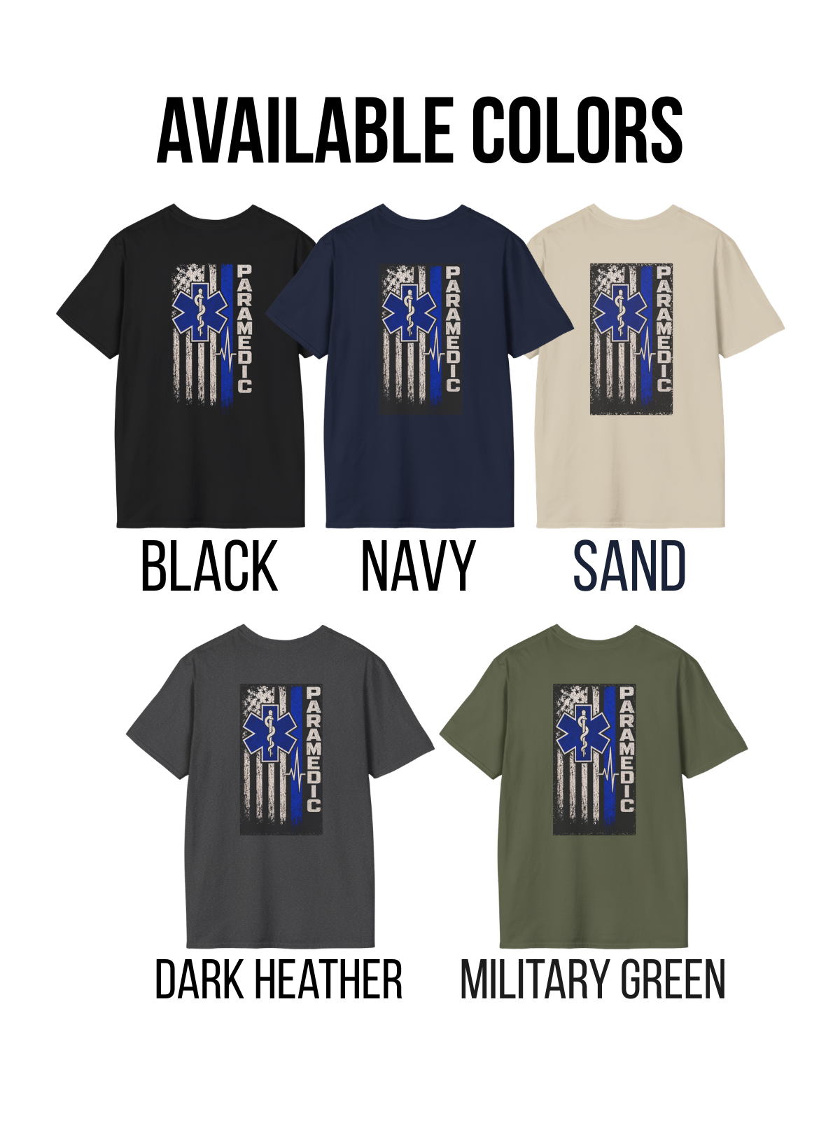 Paramedic Blue Line T-Shirt