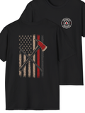 Firefighter Axe Flag T-Shirt