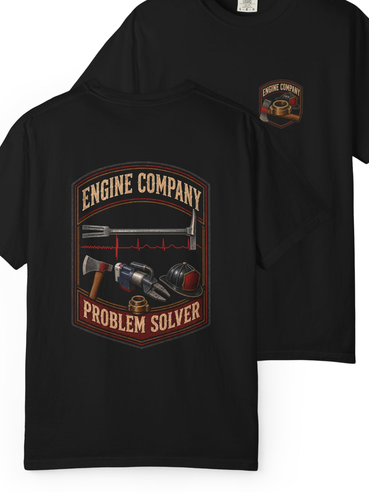 Engine Company Problem Solver Firefighter Shirt