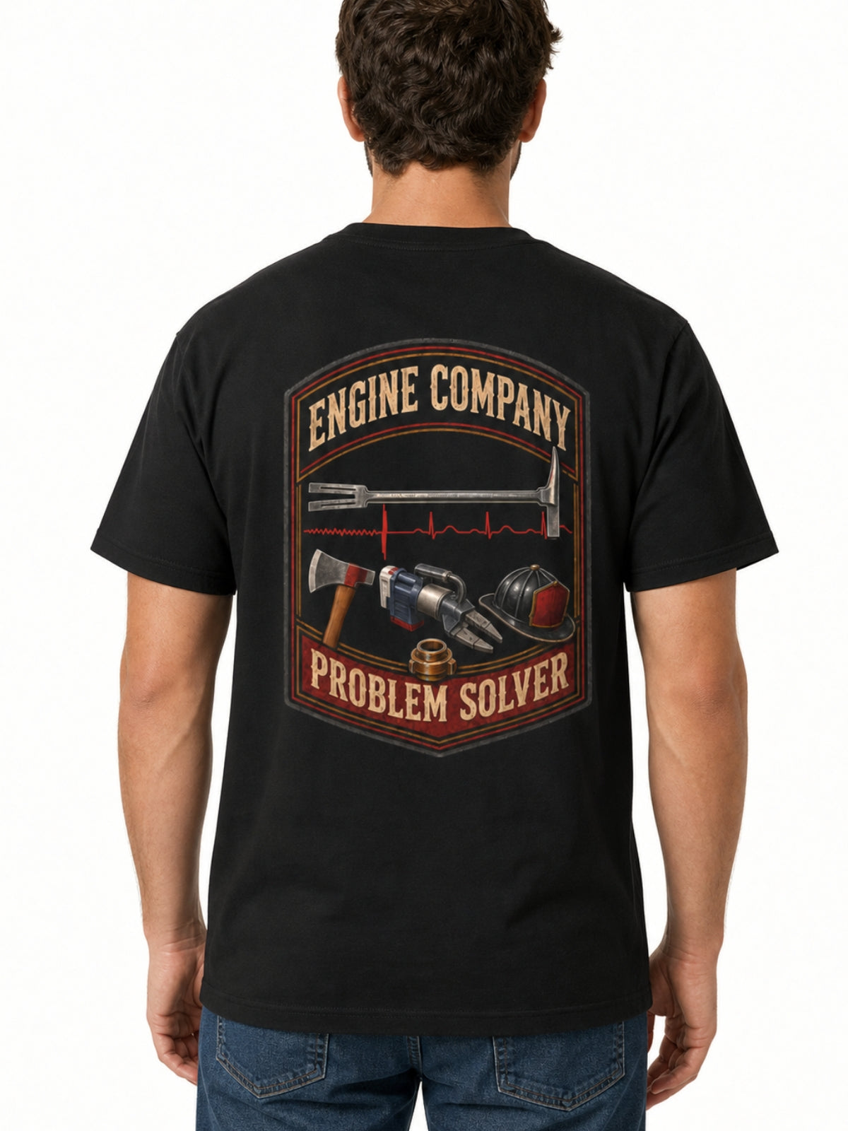 Engine Company Problem Solver Firefighter Shirt