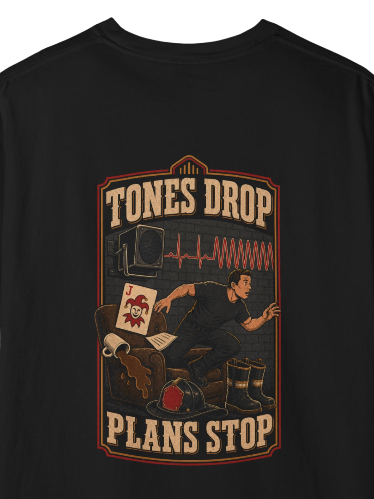 Tones Drop Plans Stop Firefighter Shirt