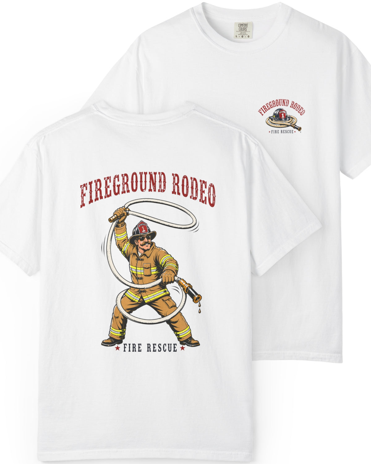 Fireground Rodeo Firefighter Shirt