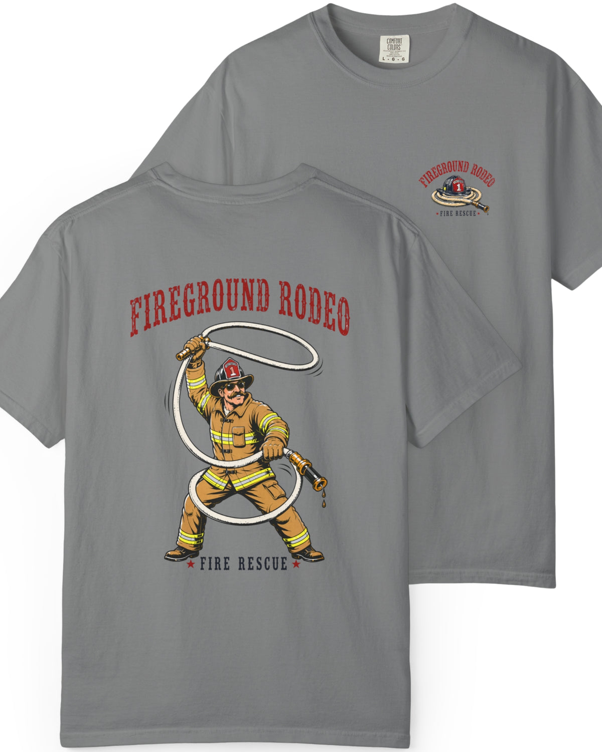 Fireground Rodeo Firefighter Shirt